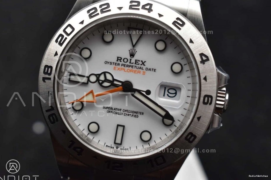 1:1 II Explorer ComfortFit 226570 904L 845 Edition on Bracelet 42mm CHS Clean Dial DD3285 SS White Best 1218